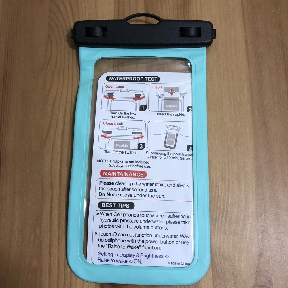 Hiearcool Waterproof Beach Pouch Cell Phone Case iPhone 16 15 14 13 Pro Max